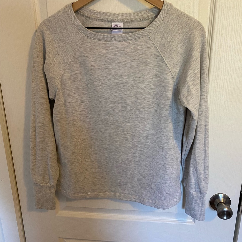 Stars Above Gray Crewneck Sweatshirt